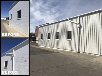 Cotterman & Company, Inc Sheet Metal Siding Installation Before & After