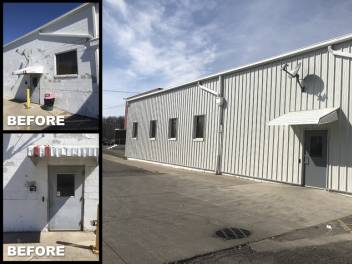 Cotterman & Company, Inc Sheet Metal Siding Installation Before & After